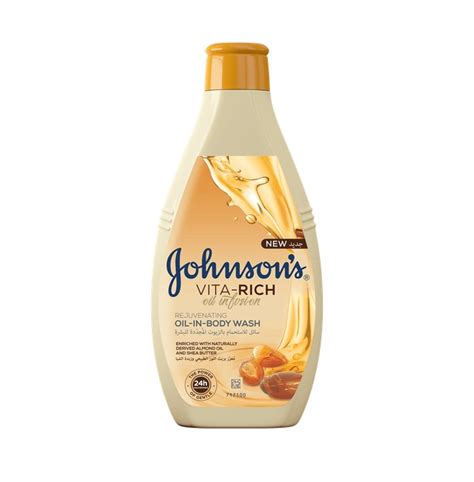 Гель для душу 400 мл Johnsons Vita Rich Живильний з оліями Миндалю та ...