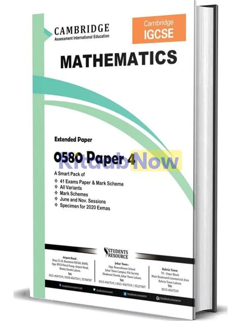 Igcse Mathematics Paper Yearly All Variants Kitaabnow