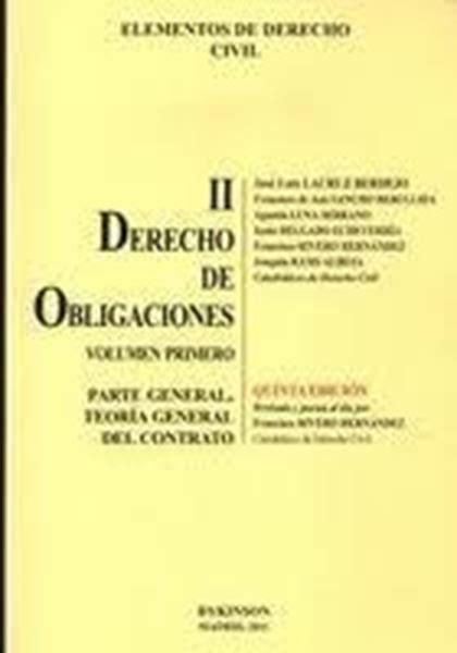 Elementos De Derecho Civil Derecho De Obligaciones Ii Vol Primero