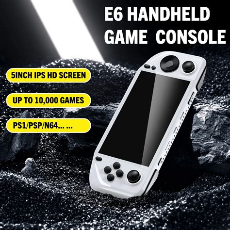 E6 Handheld Game Console Gaming Machine Protable 5 0 Inch Hd Screen