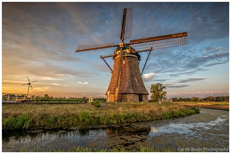 Windmills and Sunset on Behance