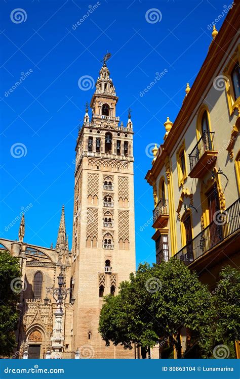 Seville Cathedral Giralda Tower Sevilla Spain Stock Photo Image Of