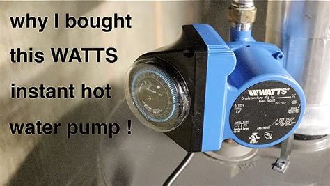 Watts Premier Hot Water Recirculating Pump System With OFF
