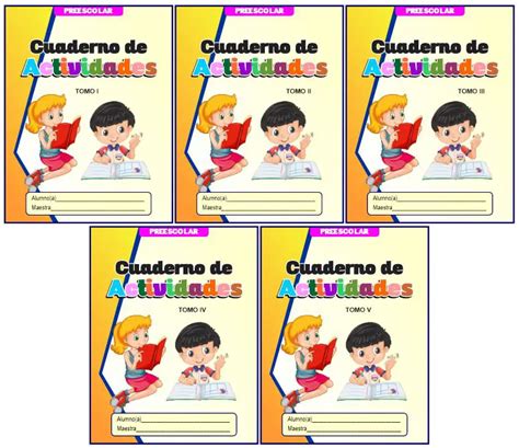 Mis Cuadernos De Actividades Para Preescolar De Todas Las áreas Materiales Educativos