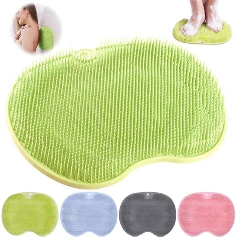 Laveur De Pieds De Douche Brosse Gratte Dos Douche Ventouse Massage