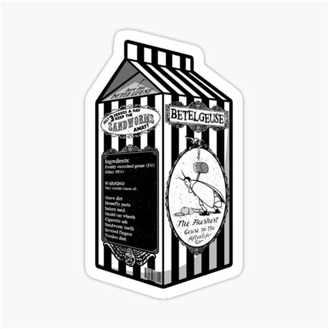 Beetle Juice Sticker For Sale By Revolutiongfx Redbubble