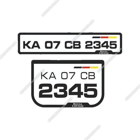 Classic Bullet Number Plate Design Atelier Yuwa Ciao Jp