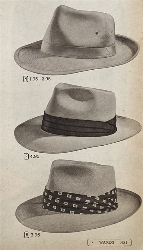 1950s Mens Hats Styles And History