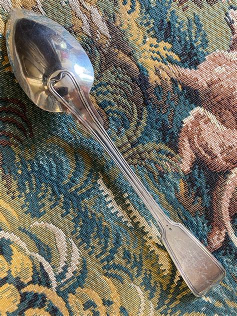 Proantic Beautiful Stew Spoon Dedication Th Swiss Sterling Sil