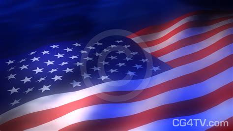 American Flag 3D Animated Background