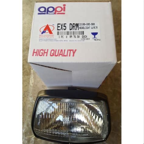 Ex5 Dream Head Lamp Headlight Lampu Depan Assy APPI