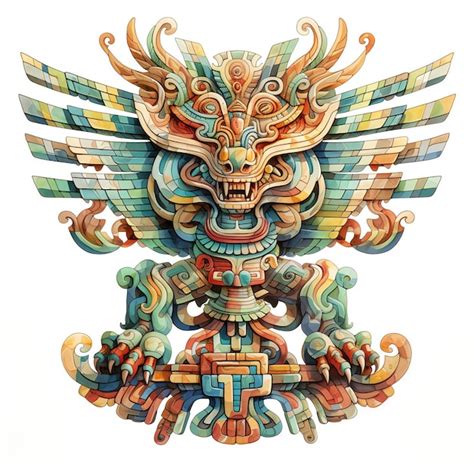 Premium Ai Image Maya Serpent Deity Linked To The Feathered Serpent