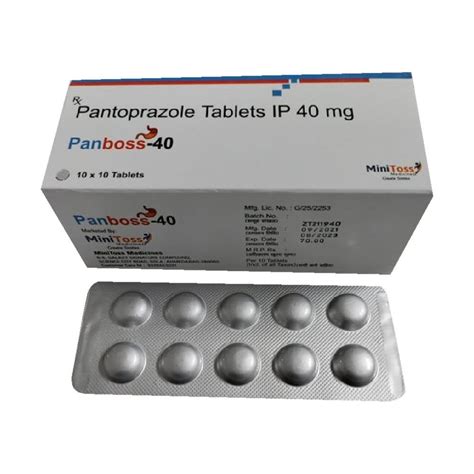 Panboss 40 Pantoprazole Tablet IP Minitoss Medicines Prescription At