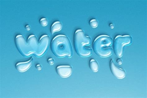 Ad Water Text Effect By Evlogiev Creative On Creativemarket Hi