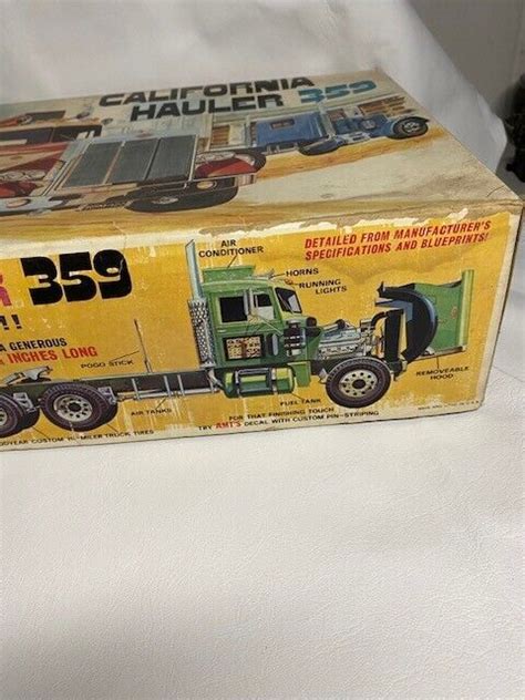 Amt 125 Peterbilt California Hauler 359 T500 Vintage Model Kit