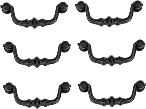 Renovators Supply Manufacturing Black Wrought Iron Drawer Bail Pull 4