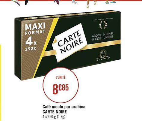 Promo Café Moulu Pur Arabica Carte Noire chez Géant iCatalogue fr