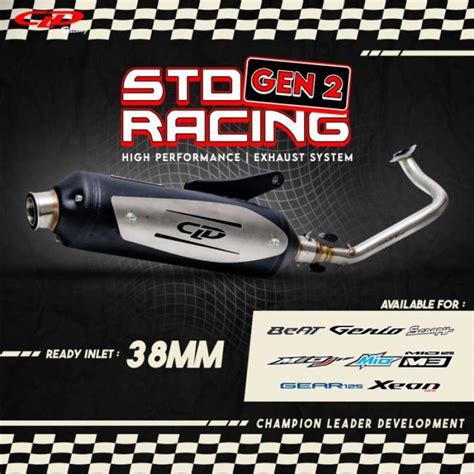 Promo Knalpot Cld Standar Racing Gen 2 Mio Mio J Mio M3 Beat