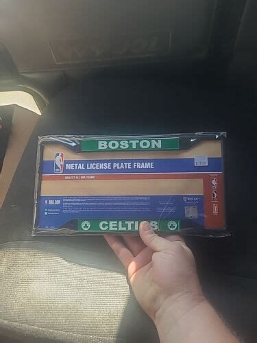 Nice Wincraft Boston Celtics Metal License Plate Frame NIP EBay