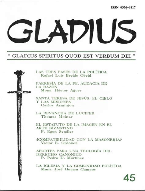 Revista Gladius N Fundaci N Gladius