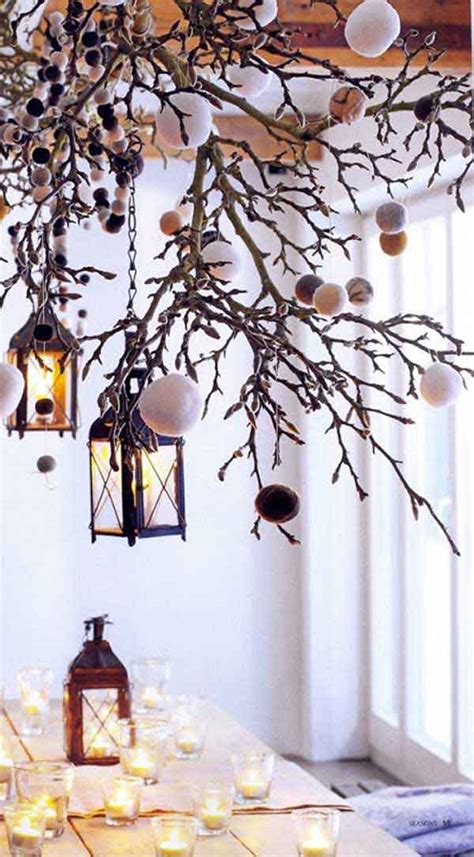 30 Creative DIY Ideas For Rustic Tree Branch Chandeliers