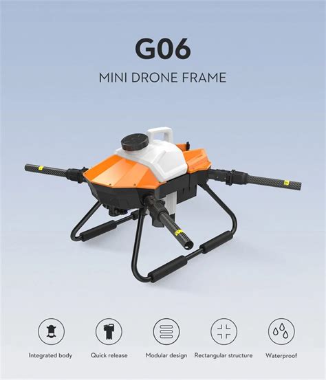 Eft G06 V2 4 Axis 6l Uav Agricultural Spraying Drone Farm Sprayer