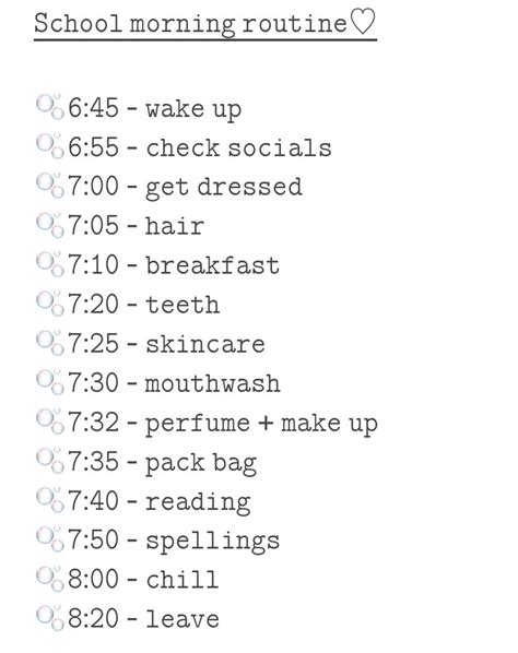 Pin On ~ Morning Routines ️