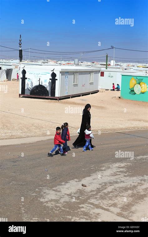 The Refugee Camp Zaatari In Jordan Is One Of The Worlds Largest Refugee Camp And Is