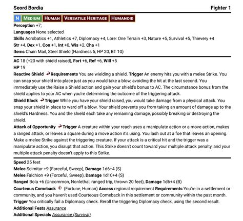 Pathfinder 2 Combat Example