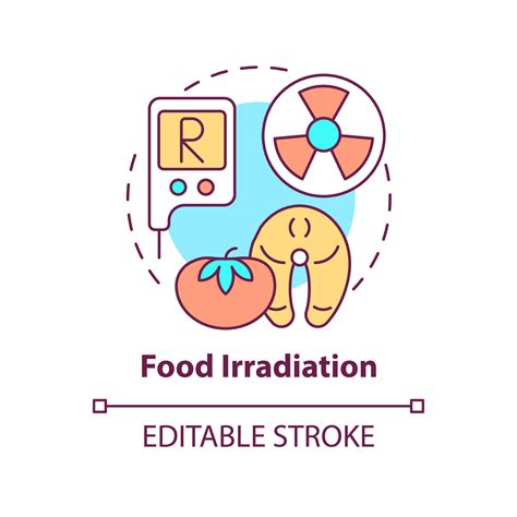 Food Irradiation Concept Icon Analysis Service Abstract Idea Thin Line