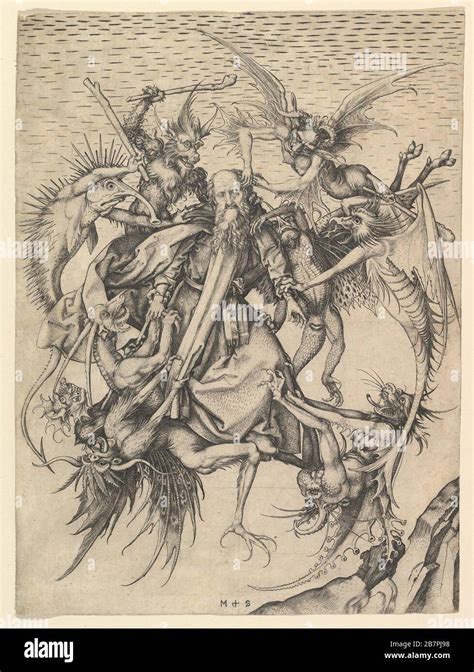 Saint Anthony Tormented by Demons, ca. 1470-75 Stock Photo - Alamy