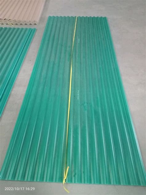 FRP Galvanised Green PVC Roofing Sheet 3 Mm At Rs 250 Sq Ft In