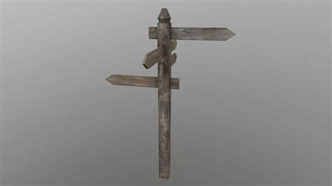 Directional Sign Post - 3D Model by Grishmanovskij Anton