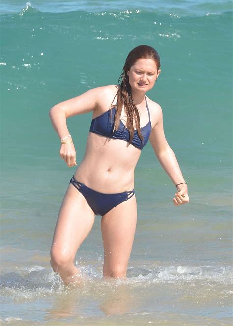 Bonnie Wright In Blue Bikini 2016 18 GotCeleb