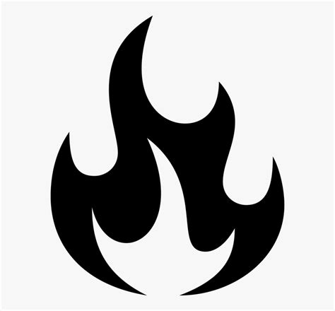 Flame Fire Clipart Black And White - Krysfill Myyearin