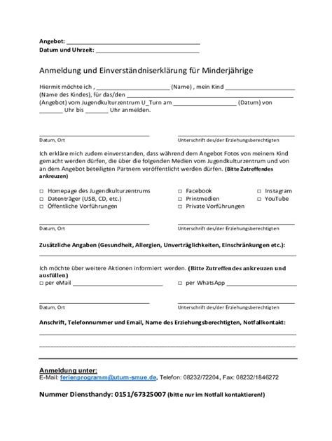 Ausf Llbar Online Meine Rechte Und Pflichten Als Lehrling Fax Email