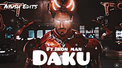 Daku Edit Tony Stark Ironman Daku Editing Edit Youtube