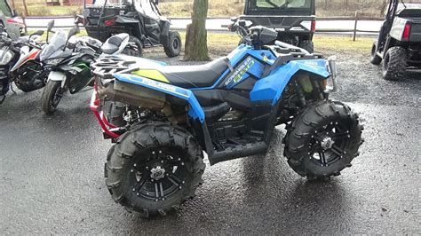 Used 2018 Polaris Scrambler 850 VELOCITY BLUE ATVs In New Ashford MA