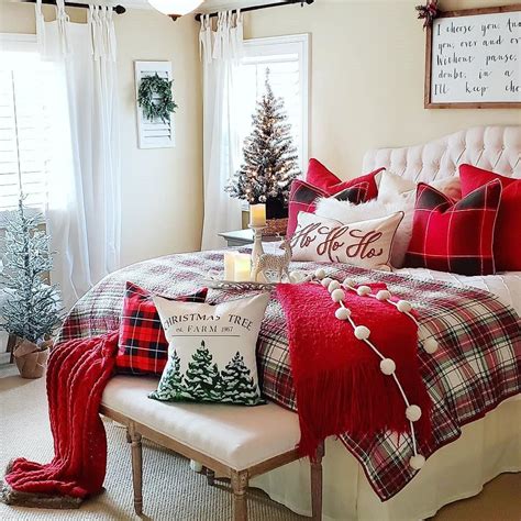 56 Best Christmas Bedroom Decor Ideas For A Positively Jolly Night Sleep Off White Bedrooms