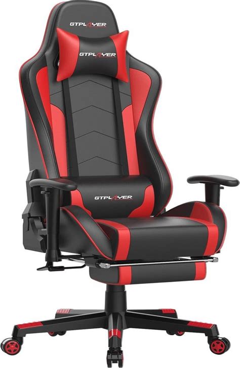 Gamingstoel Met Bluetooth Luidspreker En Ergonomisch Ontwerp Zwart Rood Bol