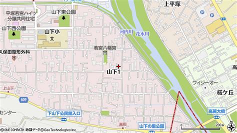 神奈川県平塚市山下 地図（住所一覧から検索） ：マピオン