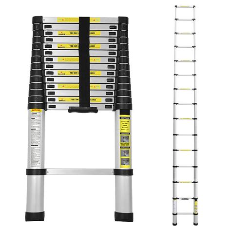 Echelle Télescopique 4 4M Silber Échelle pliante télescopique pliable