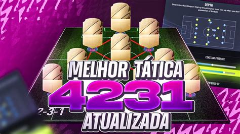 FIFA 22 MELHOR TÁTICA 4 2 3 1 ATUALIZADA YouTube