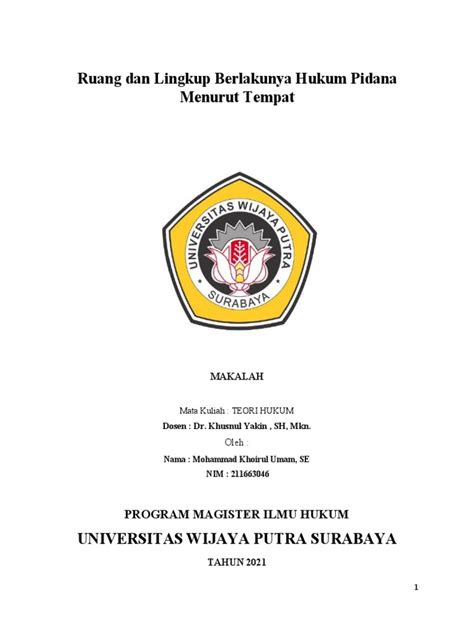 Makalah Hukum Pidana Pdf