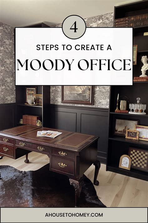 How To Design A Dark Academia Aesthetic Office Classy Office Decor