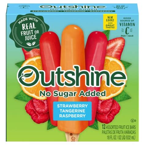 Outshine® Sugar Free Strawberry Tangerine Raspberry Fruit Bars 12 Ct