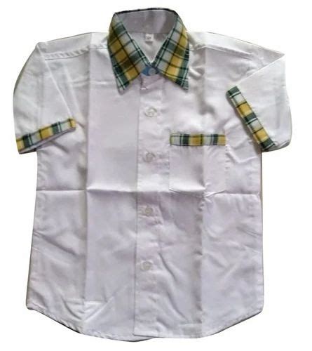 Summer Cotton White School Uniform Shirt, Size: Medium at Rs 120/piece ...