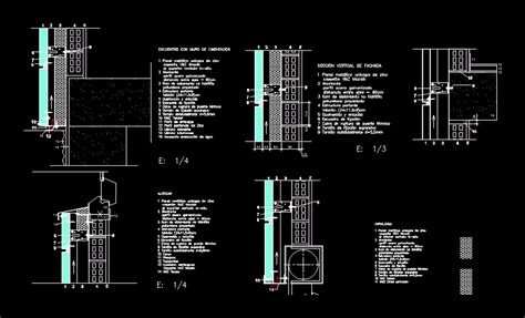 Facciata Ventilata A Cassetta In AutoCAD Libreria CAD