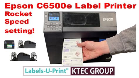 Epson C6500ae Colour Label Printer High Speed Labels Ktec Group Uk Youtube