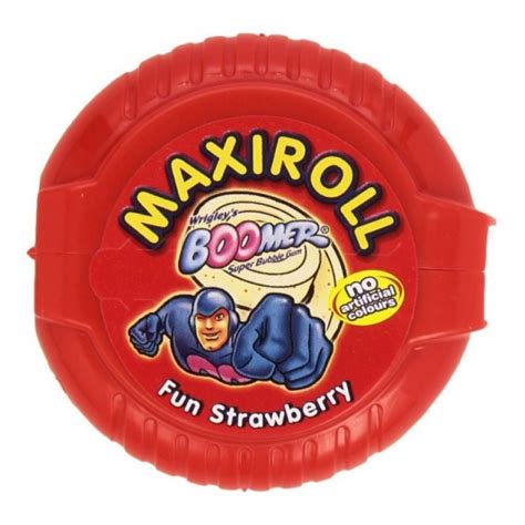 Chewing Gum Boomer Maxiroll Fraise 56 G